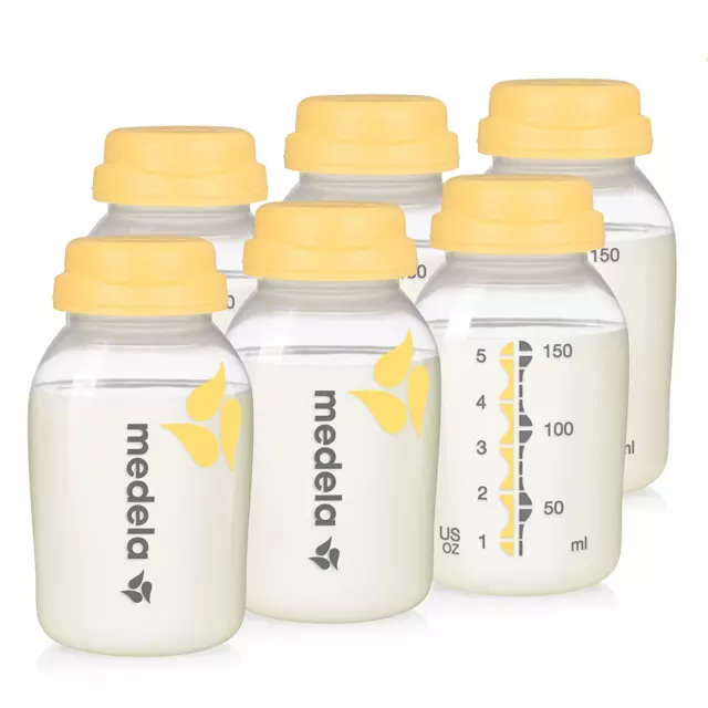 Medela Breast Milk Collection and Storage Bottles, 6 Pack, 5 Ounce Breastmilk Co