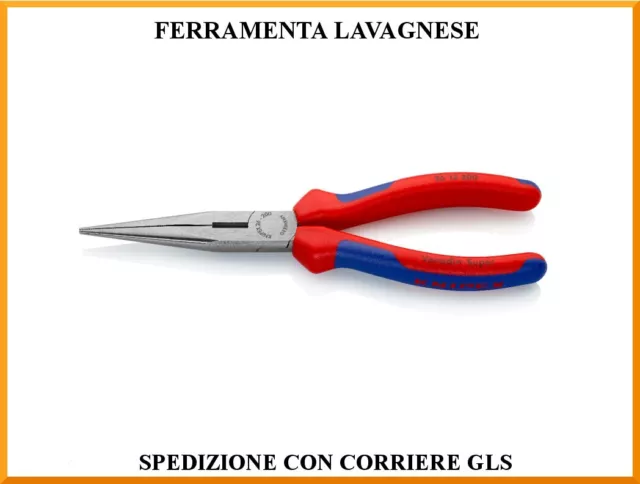 Pinza per meccanica becchi mezzitondi con tronchese knipex 26 12 200