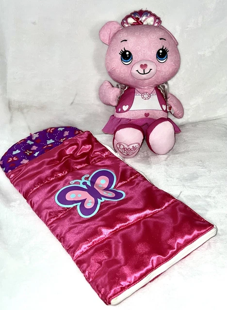 Fisher Price Pink Doodle Bear With Butterfly Sleeping Bag Vest Skirt Stuffed Toy