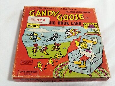 Gandy Goose en cómic Land 8 mm Super 8 1966 Terrytoons #260