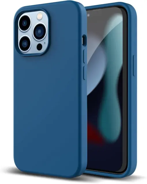 Liquid Silicon Case iPhone13 Pro 6.1"2021 Real Silicone Anti-Scratch-Cobalt Blue