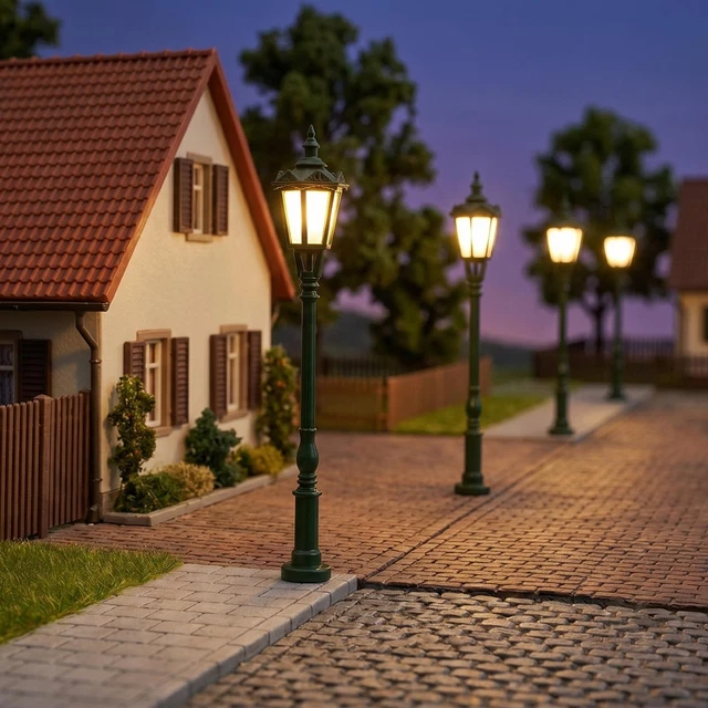 Éclairage et lampadaire, Pièces et décors, Échelle N, Modélisme ferroviaire, Jouets et jeux - FR