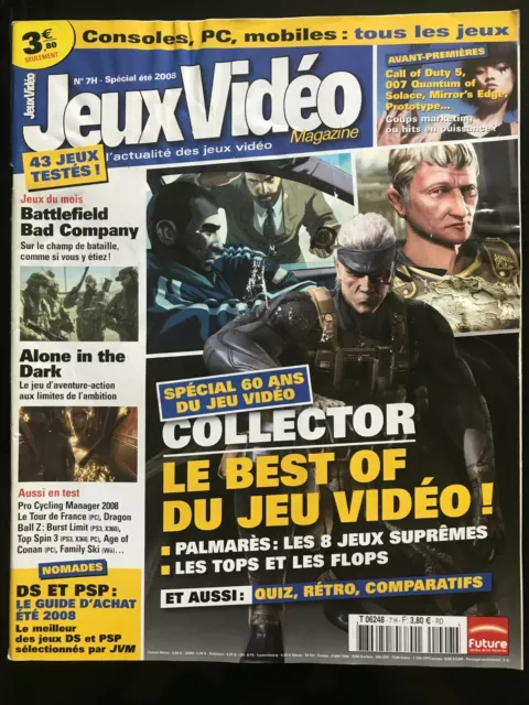 JEUX-VIDEO n°7 H Spécial été 2008; Spécial 60 ans de Jeu Vidéo; Collector