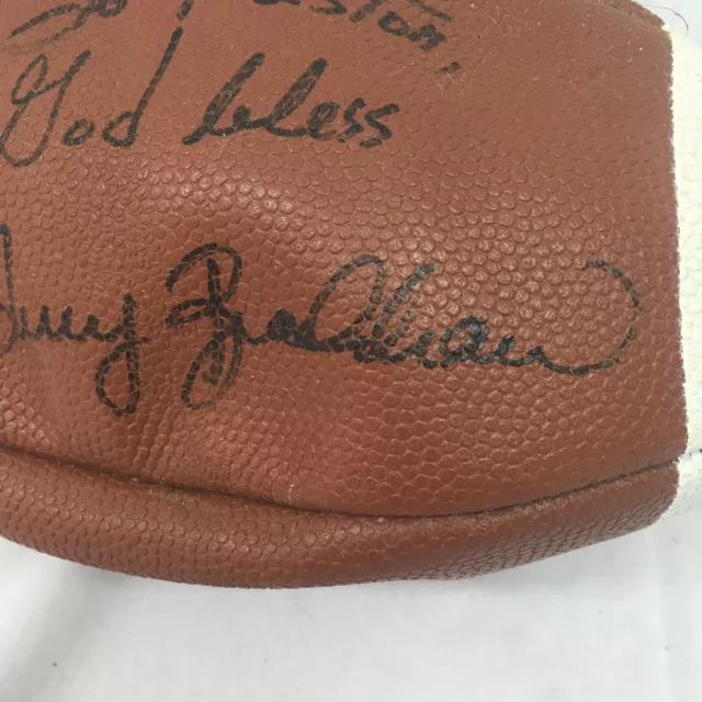 Terry Bradshaw Pittsburgh Steelers Signed Spalding NFL football 3