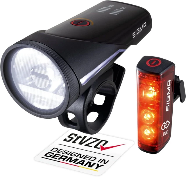KIT LUZ SIGMA AURA 100 + BLAZE - USB - Tienda de bicicletas