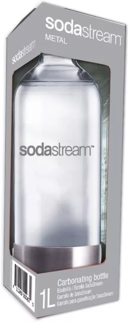 SodaStream 1L PET Flasche mit Edelstahl Boden und Deckel - universell einsetzbar 2