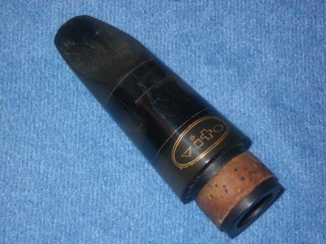 VINTAGE LEBLANC VITO Bb CLARINET MOUTHPIECE - GREAT HARD RUBBER BLANK FOR REFACE