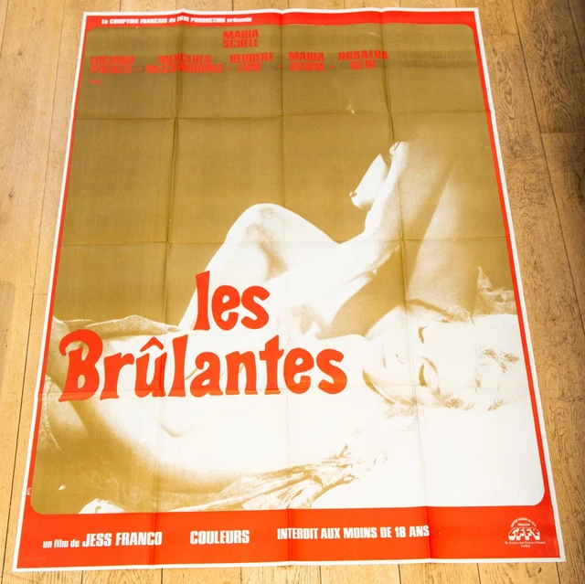 LES BRULANTES Affiche film 120x160 JESUS FRANCO, MARISA SCHELL, LOM - EROTIQUE