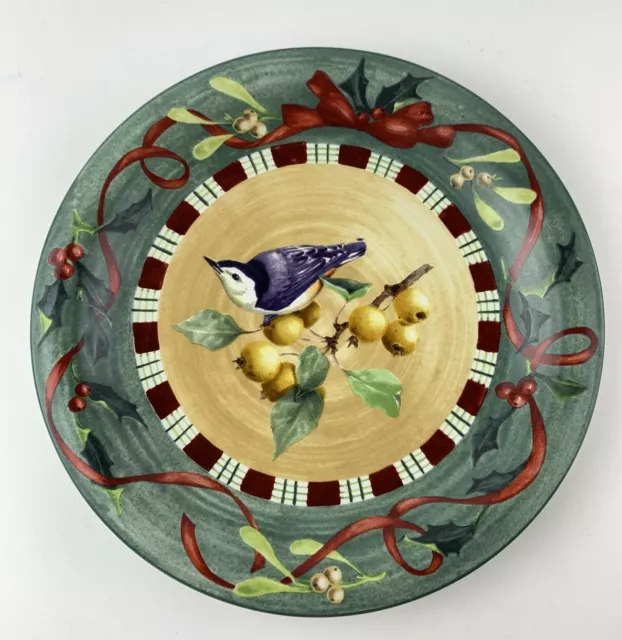 Lenox Winter Greeting Everyday Nuthatch Dinner Bird Plate ~10.5"