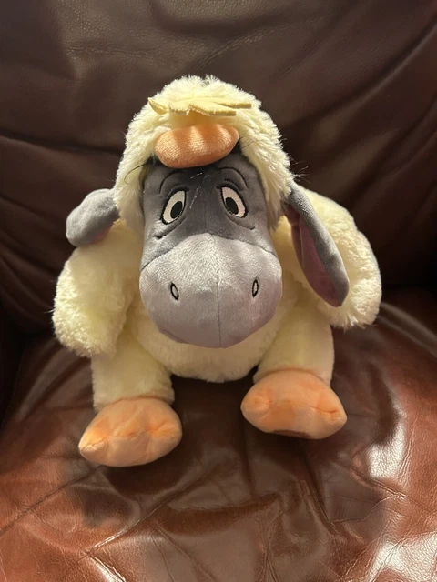 Disney Store Genuine Eeyore Easter Chicken Plush Stuffed Toy Winnie the Pooh NEW