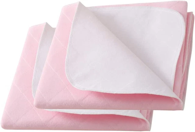 Beedsooth Lot de 2 Imperméable Alèse Protège Matelas 2x(86x132cm), Rose