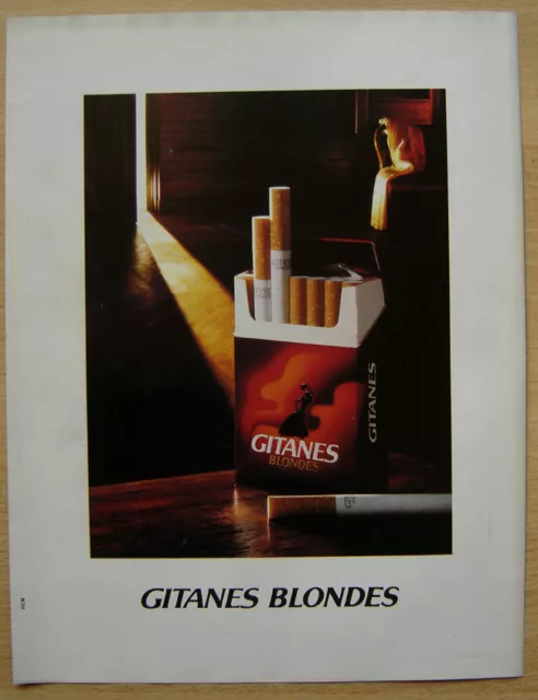 Publicité Papier - Cigarettes Gitanes de 1986