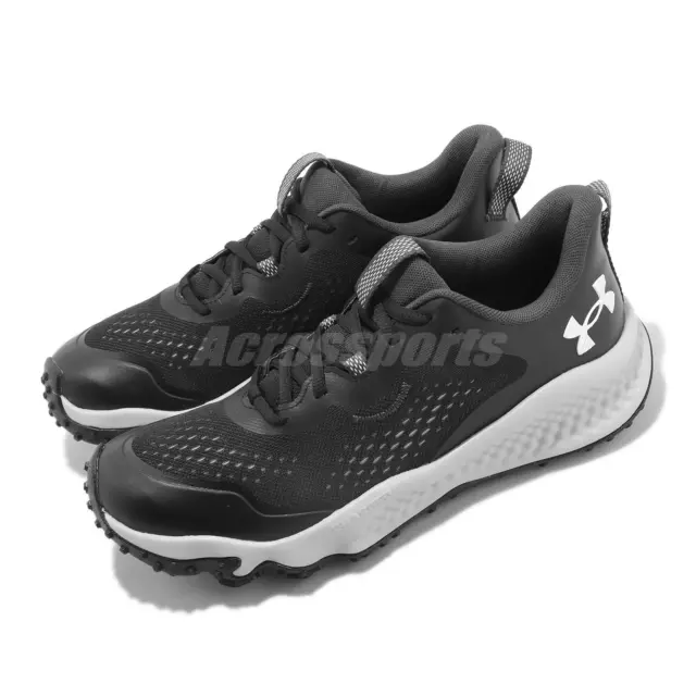 Under Armour Charged Assert 10 UA Black Red White Men Running Shoes  3026175-006