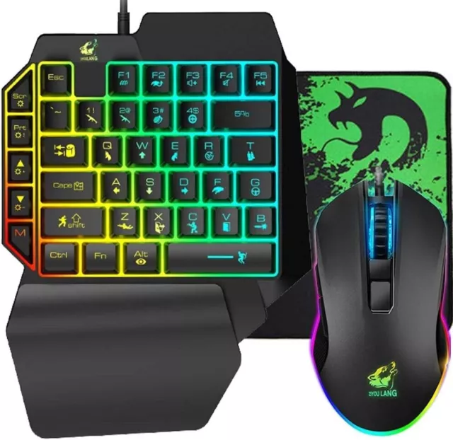 COMBO TECLADO Y raton para ps4 Xbox One PC computadora gamer