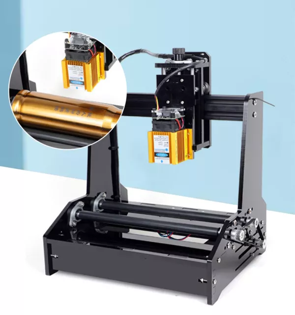 GRBL Cylindrical Laser Engraving Machine Desktop Metal Engraver Printing DIY