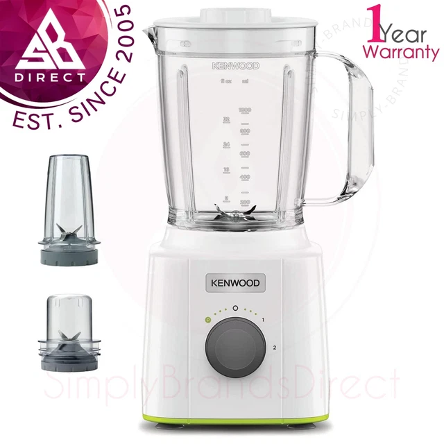 Kenwood BLP31D0WH Blend-Xtract 3-in-1 Jug Blender│Smoothie Maker│350W│1.6L│InUK