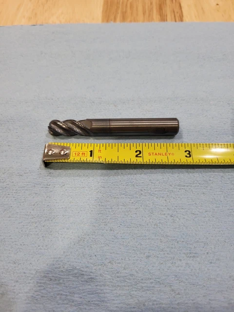 Kennametal Square End Mill 3881479; 3/8" Diameter, 1" LOC, 4FL, Solid Carbide