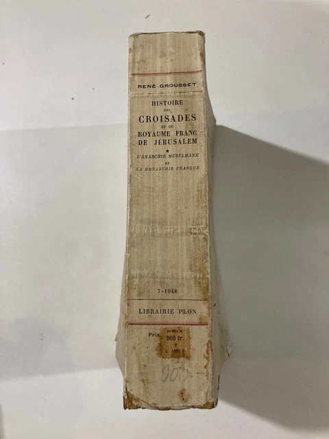 Histoire des Croisades et du Royaume Franc de Jérusalem 1934 Paris 2 MAP RARE 2