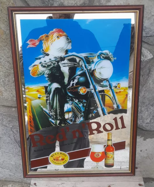 Quadro Specchio Da Pub Red'n'roll Bull Dog Strong Ale