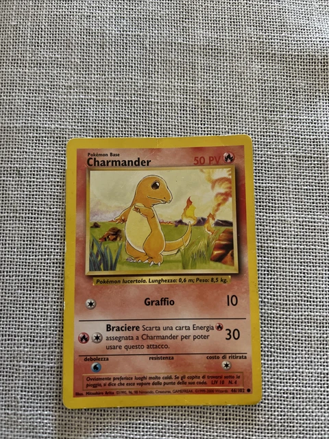 pokemon base set common card #46/102 charmander Charmander · Base Set First Edition #46 (Shadowless)