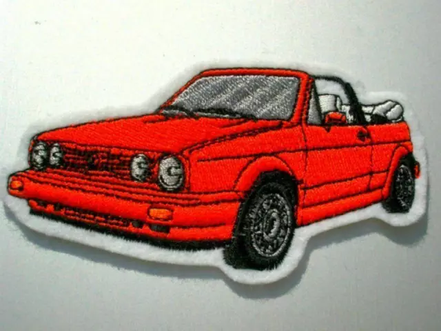 Golf 1 Cabrio Toppa/Adesivo / Toppa Rosso Solo Oggi ! Nuovo