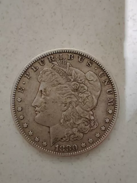 1880 S Morgan Dollar, Uncertified Beautiful Original Coin