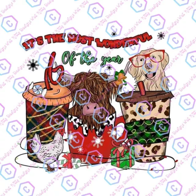 Christmas Heat transfer designs ready to press
