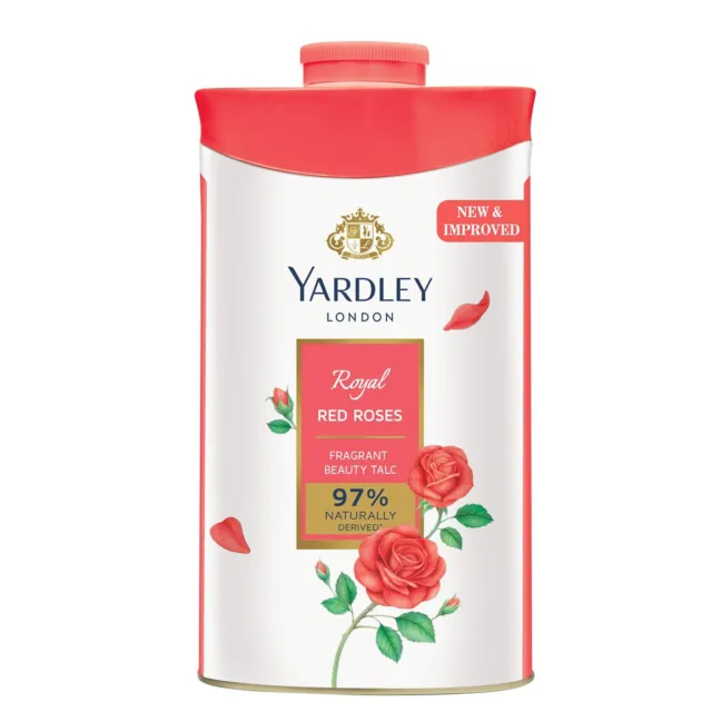 Yardley London Royal Rosso Rose Fragrante Bellezza Talco Per Donna 250gm