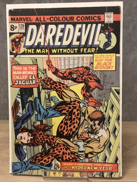 DAREDEVIL #120 - APR 1975 - 1st EL JAGUAR APPEARANCE!