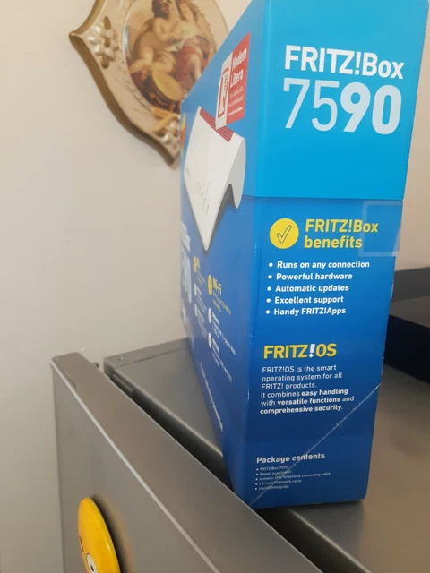 AVM FRITZ Box 7590 MESH WIFI NO BRAND  NUOVO  MODEM ROUTER FIBRA ADSL 2533 Mbit 3