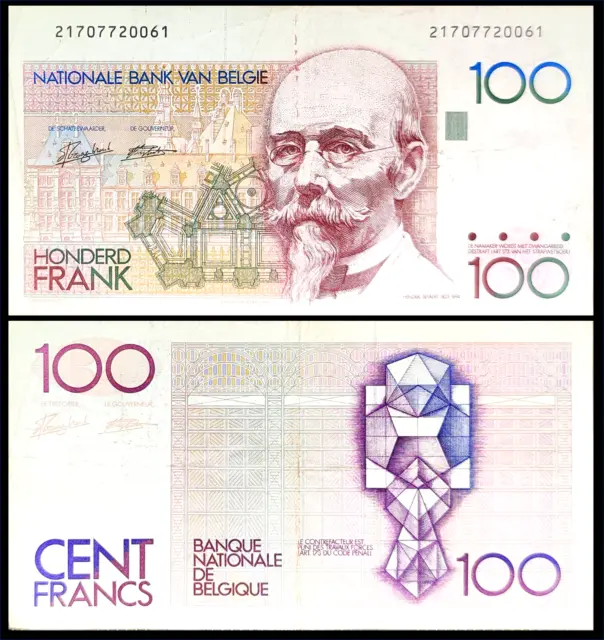 Billet de 100 francs belges 1978 -1981 ~ BELGIQUE ~P# 140
