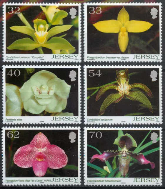 Jersey 2004 Orchids V 5th Series flowers set SG 1143-1148 MNH mint