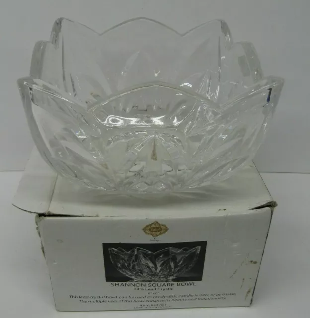 Shannon Square Lead Crystal Bowl