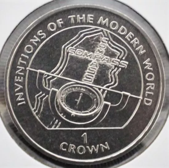 1996 Iom 1 Crown Inventions Of The Modern World "Compass"