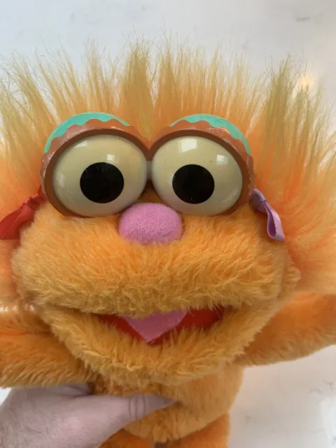 Tyco Sesame Street Zoe Plush Stuffed Animal Orange Muppet 1995 Jim Henson Vtg