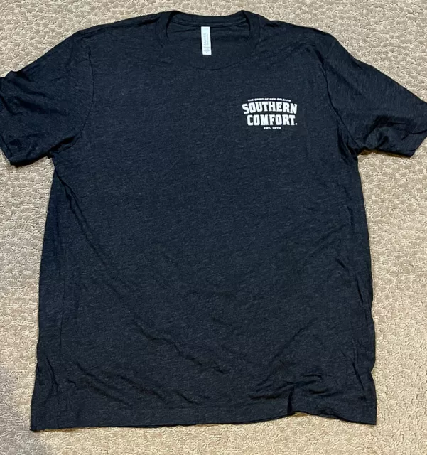 SOUTHERN COMFORT WHISKEY BLACK short sleeve T-SHIRT MEDIUM NEW