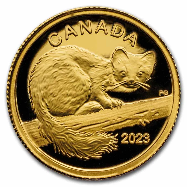 2023 Canada Proof Gold $10 The Curious Marten - SKU#271300