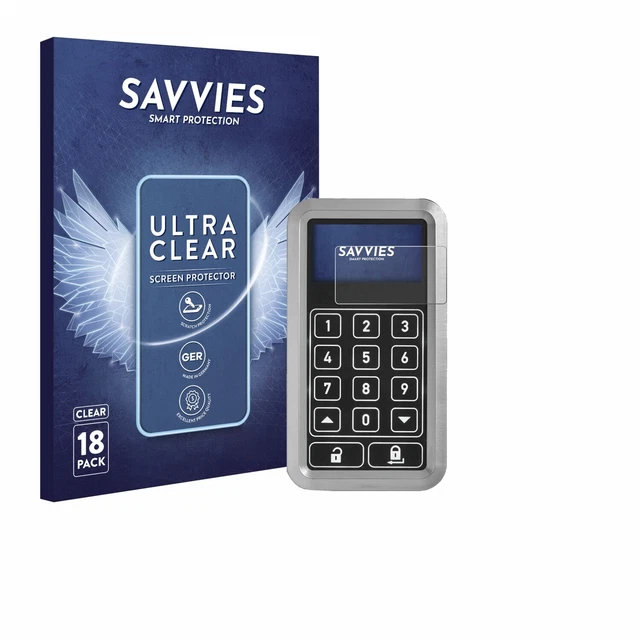 18x Proteggi Schermo per Abus HomeTec Pro CFT3100 Pellicola Protezione