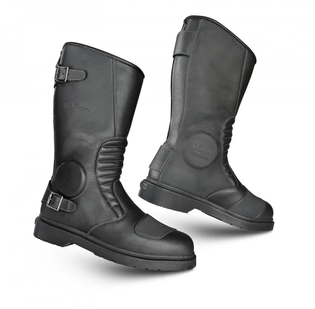 DR MARTEN GARRICK Classic Motorcycle Leather Boots D30 Armour