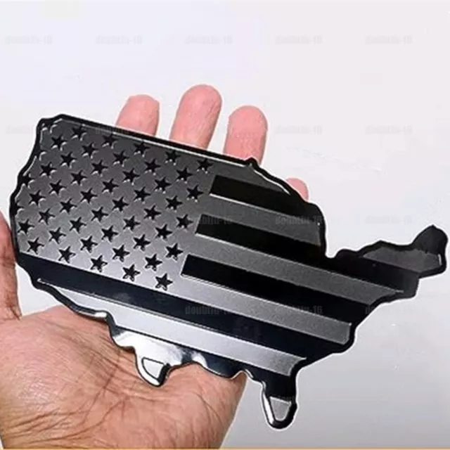 Car 3D Metal USA American Flag Sticker Decal Emblem Decor Car Truck Accessories