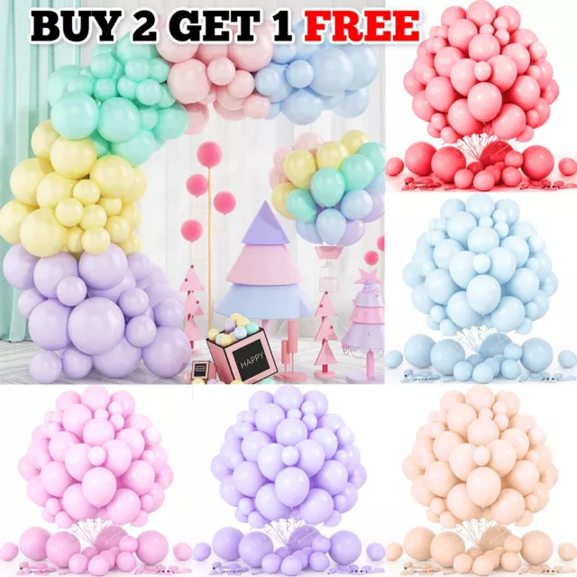 5" 10" 12" inch small pastel latex balloons WHOLESALE party birthday 100 wedding