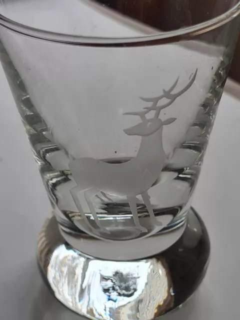 Firing Glass - Engraved With Stag - 193g