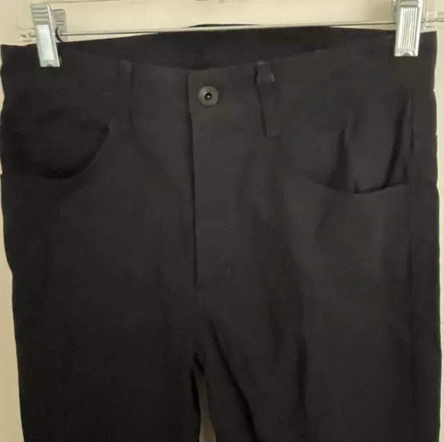 Helmut Lang Black Straight Leg Trousers Work Pants womens size 4 3