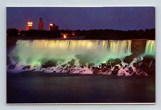 Niagara Falls Ontario Canada Queen Victoria Park American Falls Chrome Postcard
