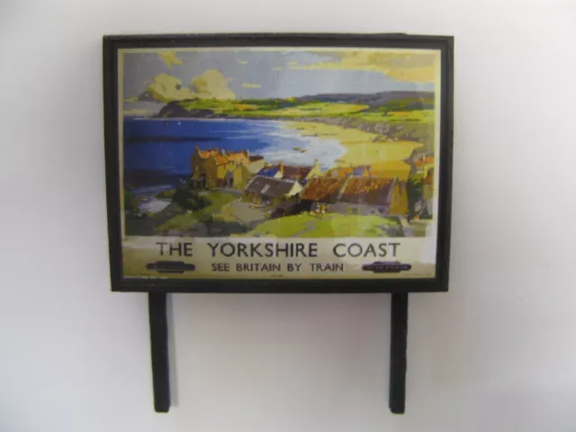 The Yorkshire Coast - Model Railway Billboard - N & OO Gauge