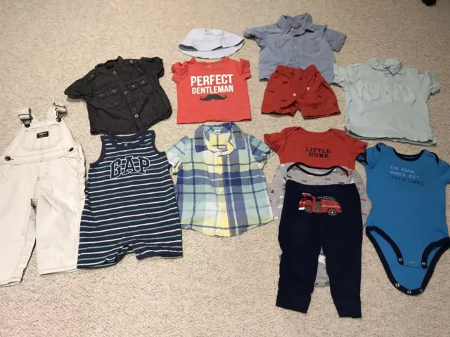 VGC 12m, 12-18m & 18m Baby Boy Bundle Of Clothes Gap, Oshkosh, Carters, Next