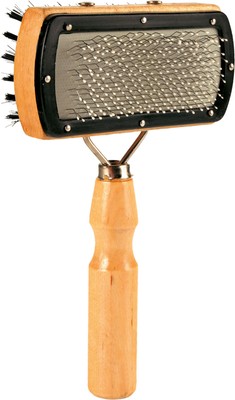 Trixie Brosse Douce Brosse pour Chiens Bois Chien Chat Nettoyeurs Fellplfege Démêler 