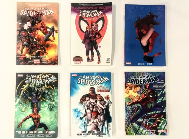 Spiderman - 6 Marvel comic books set - Like New - Soft Cover (EM022)