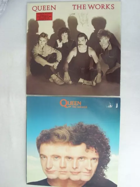 2 orig. LP`s Vinyl Queen 1984 1989 EMI The Works  The Miracle