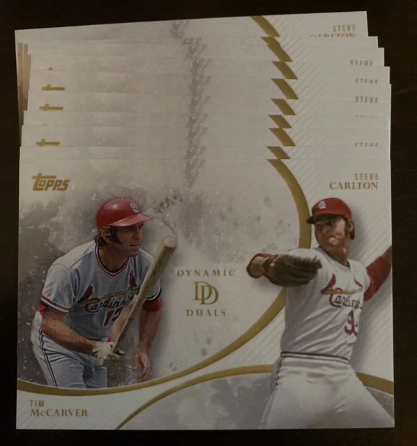 (10) TIM MCCARVER Steve Carlton 2023 Topps Dynamic Duals Baseball Base